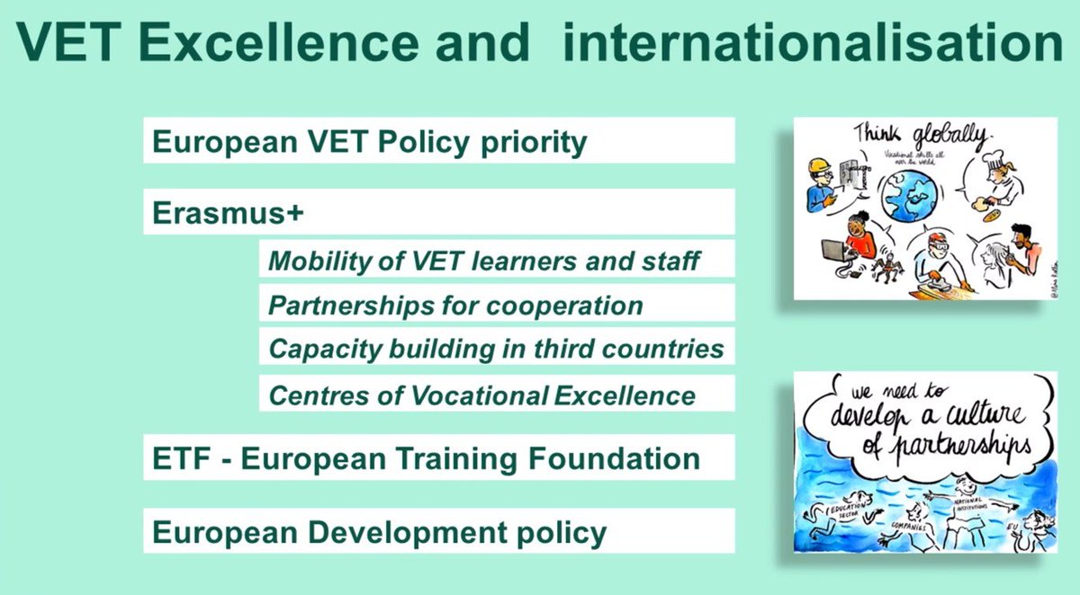 Cedefop's tweet photo. 🔹 Excellence in, and internationalisation of, #VET. Panel discussion introduced by @etfeuropa's @GZisimos and moderated by @EU_Commission's @JoaoSantosEU.
#EUVocationalSkills 2️⃣0️⃣2️⃣2️⃣.
👀 Watch live: 🔗 https://t.co/12m7Pz55u0
#EVSW2022 https://t.co/IHMqPdZ7tQ