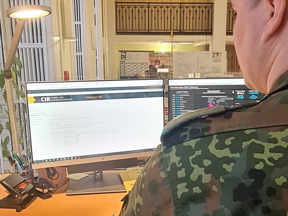 cirbw's tweet photo. Mit Auflösung des „#Corona-Kontingents“ @SKB_JSES endet der größte &amp; längste #Amtshilfe​einsatz der Bw. Dabei wurde deutlich, dass das analoge Antragsverfahren dringend überarbeitet werden muss. Die Anwendung „digitaler HLA“ des #ZSwKBw schafft Abhilfe: https://t.co/Fhl2KYhiE3 !B https://t.co/V9ynV7H53G