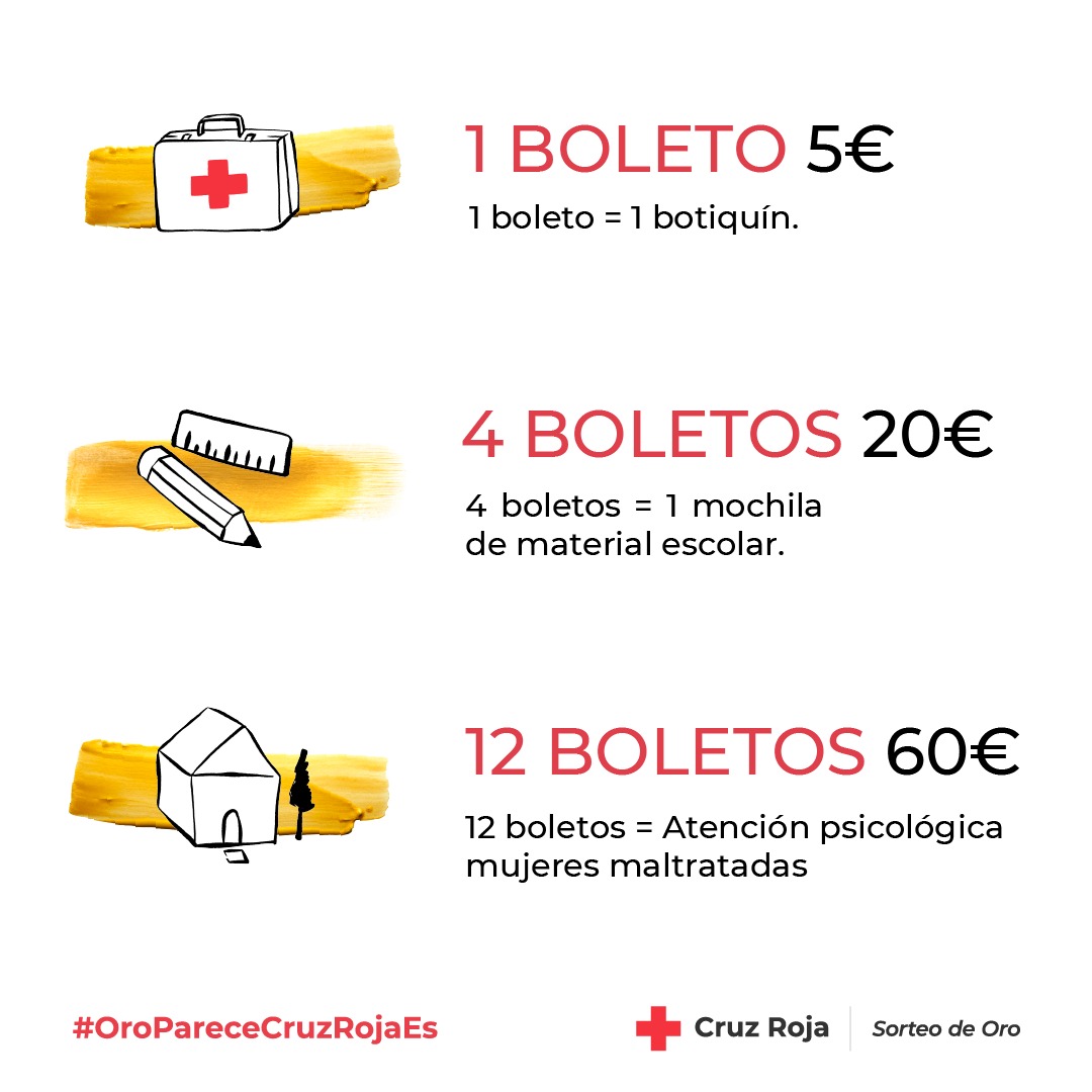 CruzRojaGetafe's tweet photo. ⌛️El próximo 21 de julio es el #SorteoOro, de @CruzRojaEsp. ¿Y si toca?

Pero recuerda... No es por el oro. https://t.co/WhJDdT8Ai2