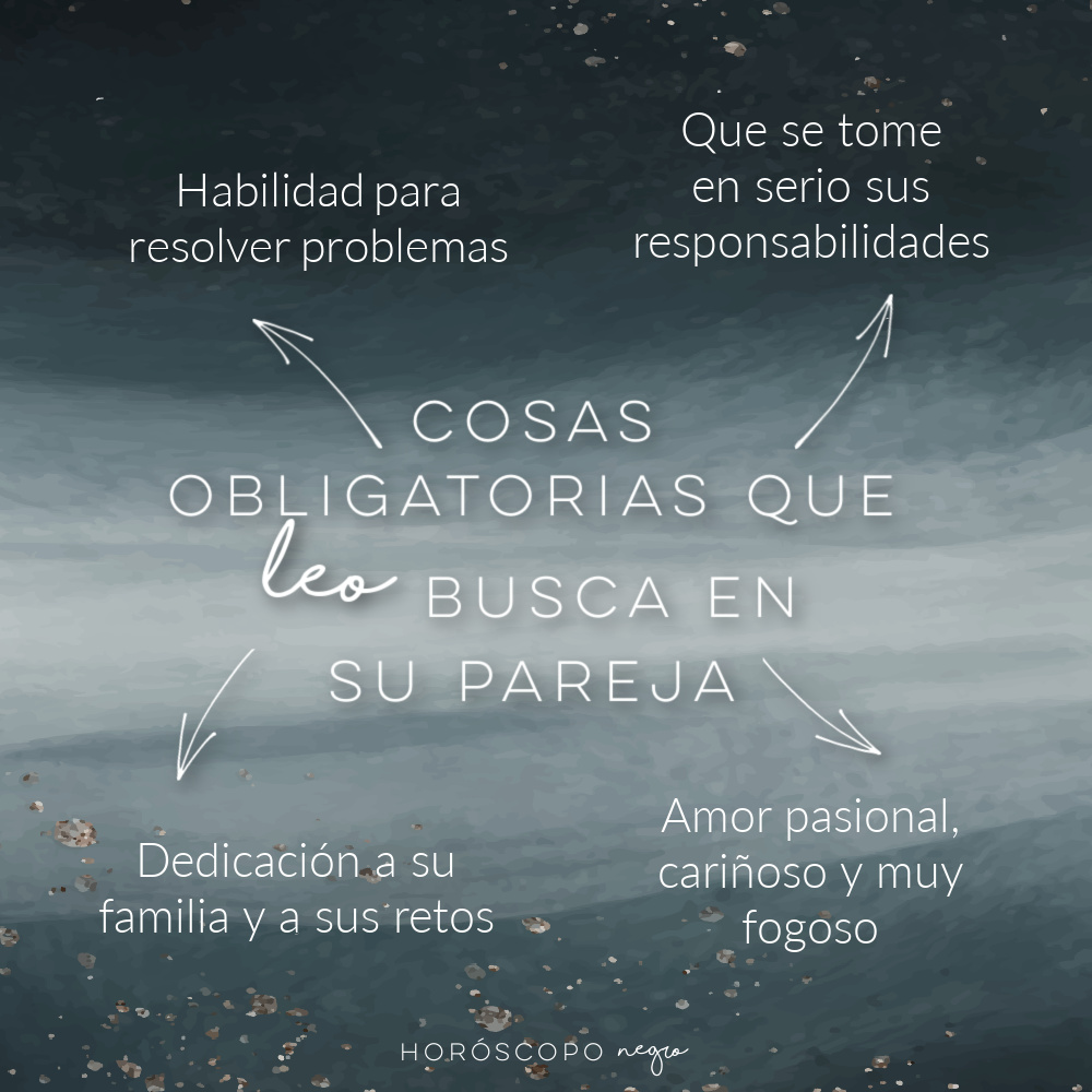 leo_hnegro's tweet photo. Cosas obligatorias que #Leo busca en su pareja ✨🔮✨ #horoscoponegro https://t.co/IetLQysjmm