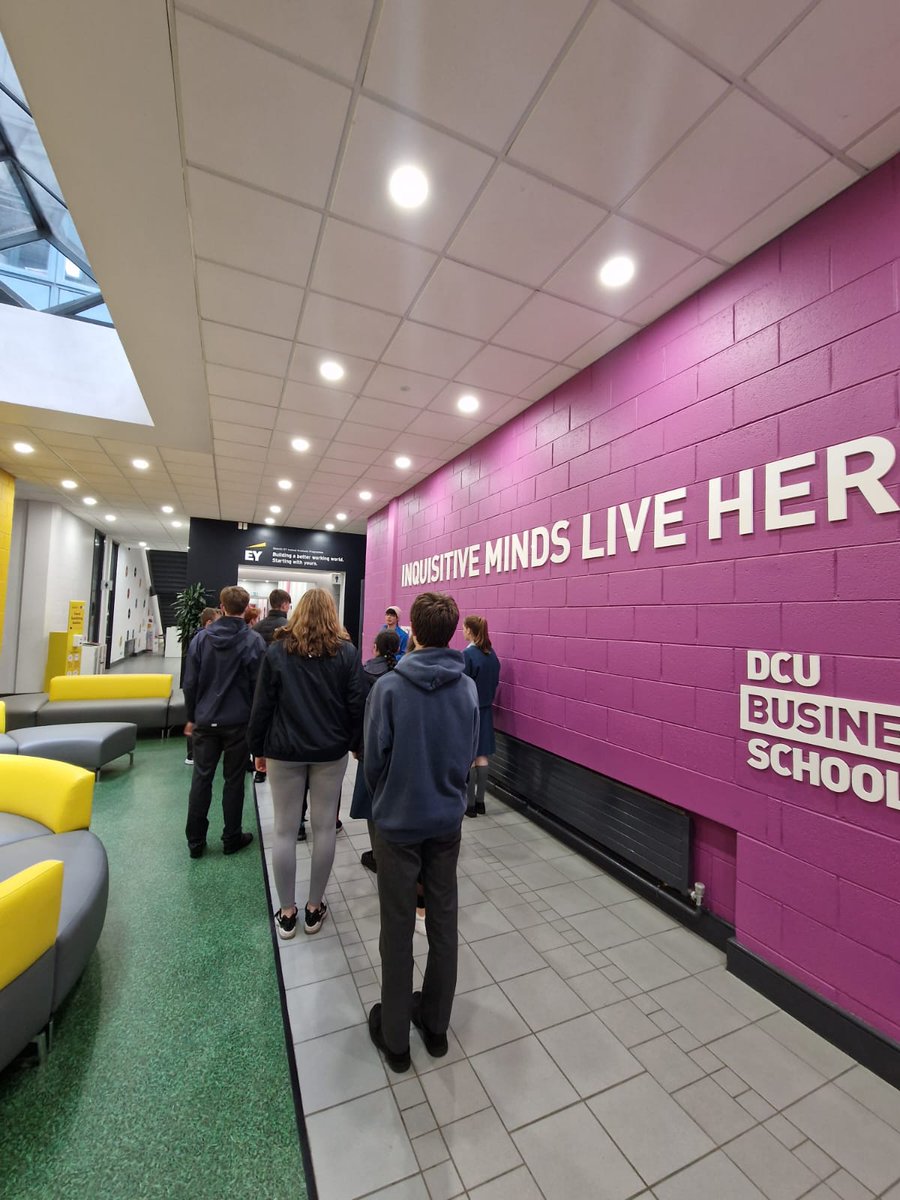 dcucomputing's tweet photo. Our week 2 #ComputeTY students had a great time exploring our campus๐ถโโ๏ธ๐ถโโ๏ธThey got to experience what it would be like to be a real @DCU student. Thanks to our fantastic students for organising these campus tours ๐
#CodingCamp #WeAreDCU
#WomenOnWalls https://t.co/qp8kOFqK7B