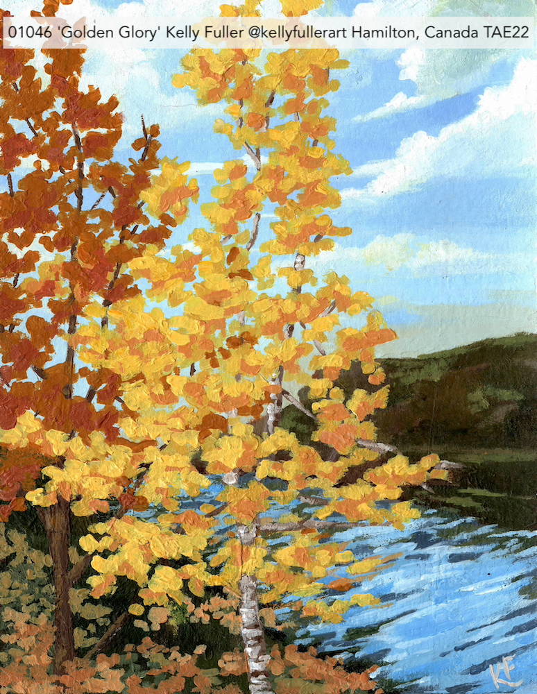PAEartforacause's tweet photo. 'Golden Glory' by artist Kelly Fuller @kellyfullerart (Hamilton, Canada) 

What a peaceful scene! Thank you Kelly for this lovely TAE22 card! 

#TAE22 supporting @Encephalitis Society.
Art Sale: 25/26 June in #YORK. Online sales open 29 June

#Encephalitis #EncephalitisHelp https://t.co/wLGvQE6vQM