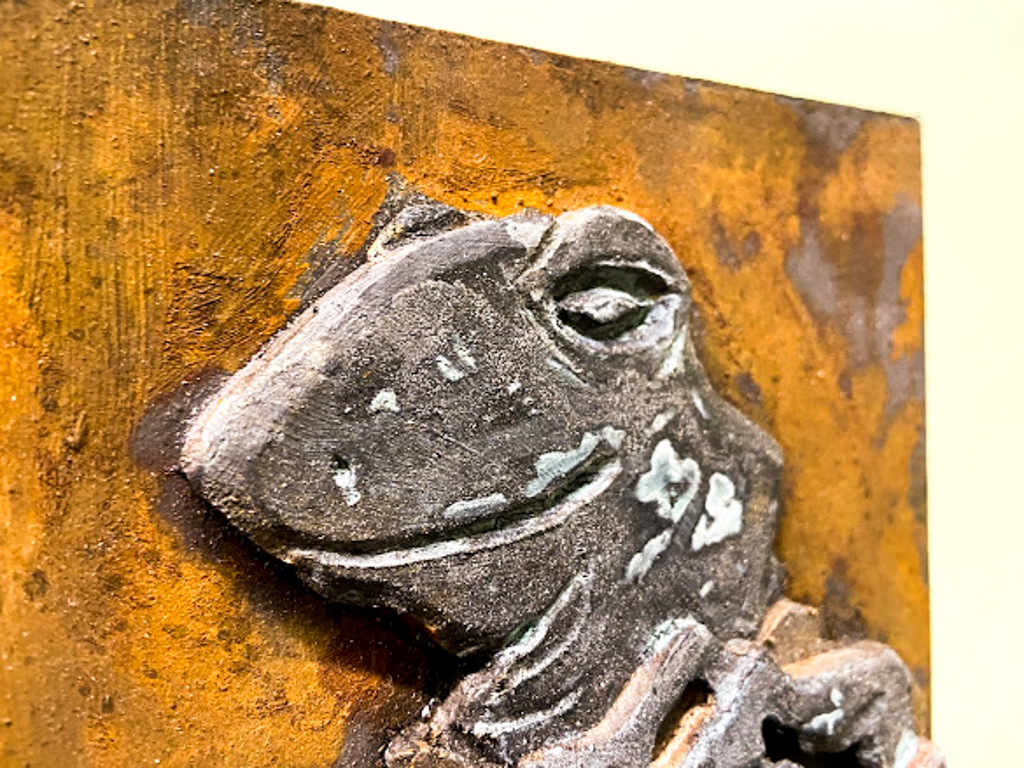 An artifact showing Frog, one of the many animal friends who lives in The Forgotten Forest ✨🔮🌳