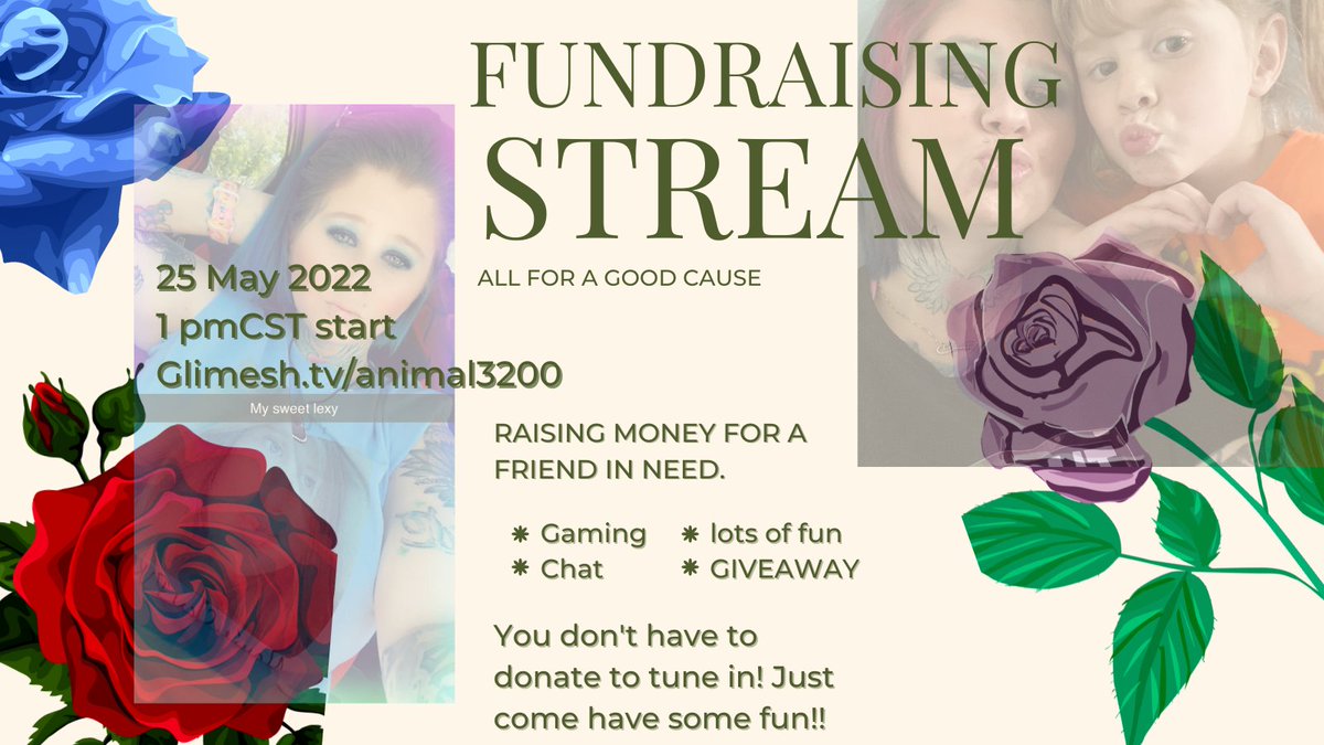 glimesh's tweet photo. Cancer can be a devastating ordeal to go through for friends, families and those directly affected. Join Animal3200 as he streams to help raise money for his friend's cancer treatment. A night of gaming, chatting and helping friends fight back against cancer. https://t.co/dJ1hf1g5Hf
