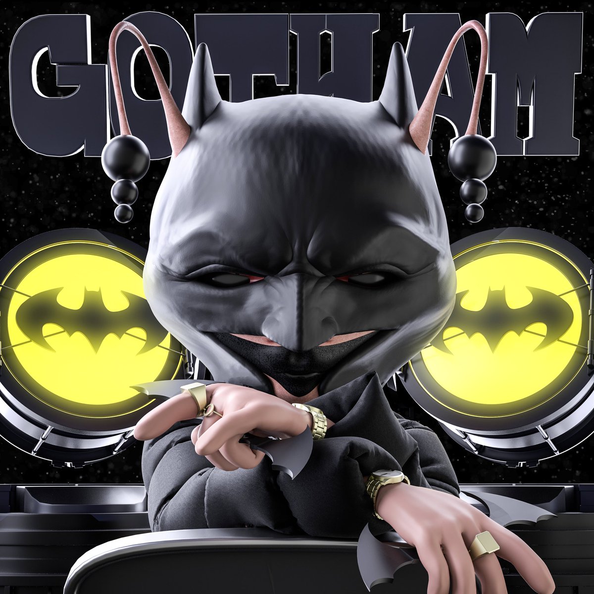 creiaskeera's tweet photo. Recently my man @Watchyourwrist_ commissioned this Gotham KillTime #NFT !!!🦇🦇

You can also order your custom OGz if you own at least 3 Dizazterz from the Genesis collection⤵️⤵️
https://t.co/KdyVuql43m

#NFTCollection #nftcollector #NFTCommmunity https://t.co/2Xv0bRsqt8