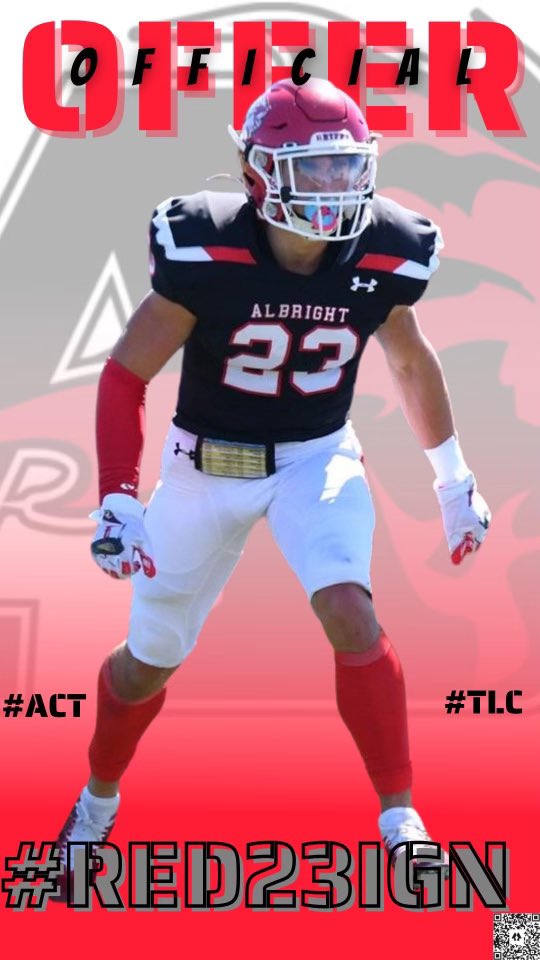 Thank you to <a href="/Albright_FBall/">Albright Football</a> and <a href="/CoachRalphClark/">Ralph Clark</a> for offering me the opportunity to continue my journey as a scholar athlete beyond Calvert High! <a href="/CalvertFootball/">Calvert Football</a> <a href="/CoachSneade/">Rick Sneade</a> #UncommonGreatness #1H1B1S