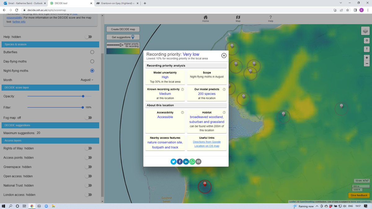 🎉📢New version of the DECIDE Tool now live!
Many exciting additions &amp; tweaks including:

-Maps for nocturnal moths
-Satellite base layer
-Improved navigation of map

More details will be shared soon but meanwhile check it out and tell us what you think!🦋
decide.ceh.ac.uk