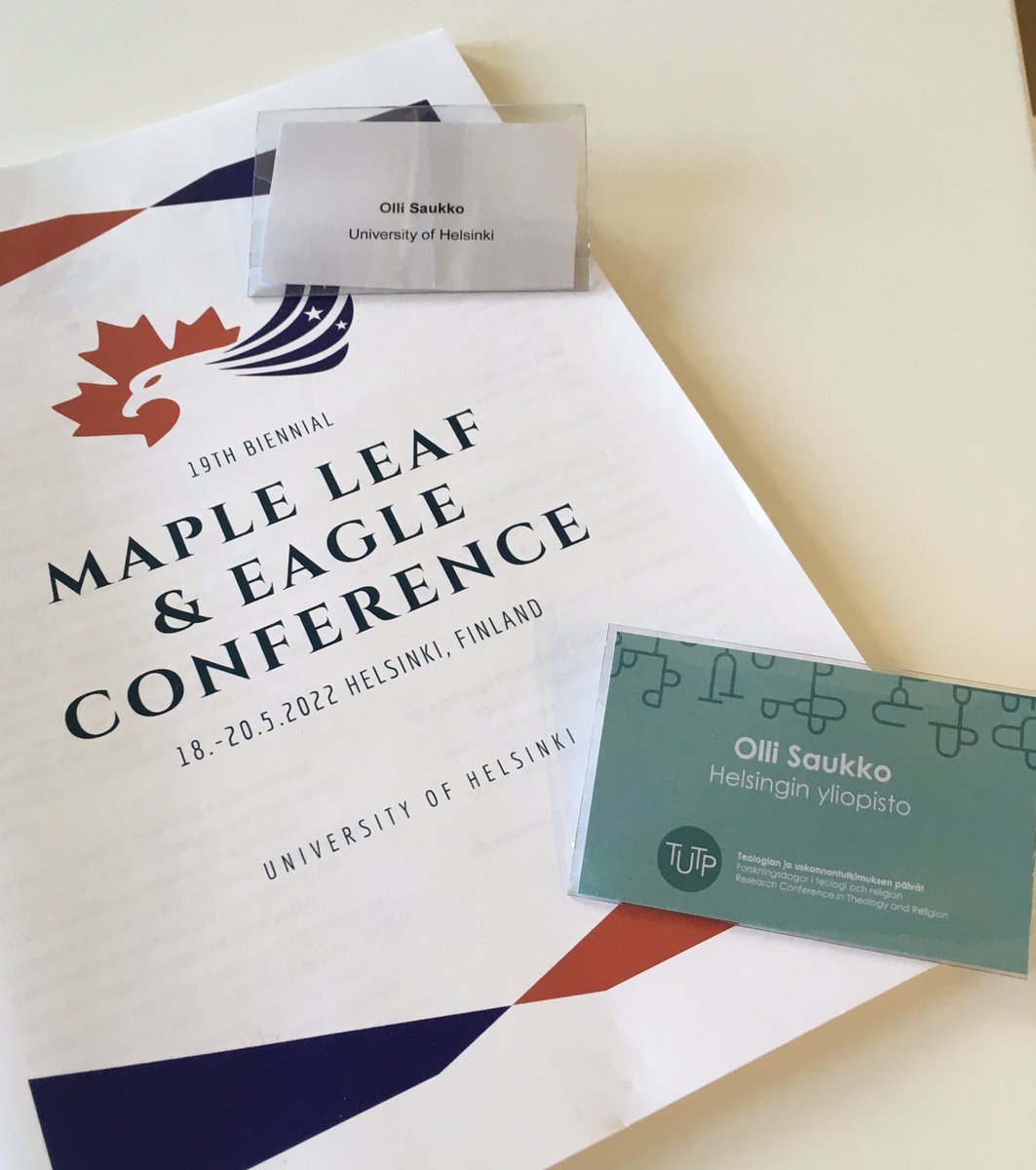 Dividing three full days in Helsinki between two wonderful conferences: Maple Leaf &amp; Eagle and Research Conference on Theology and Religion! #MLE2022 #TUTP2022