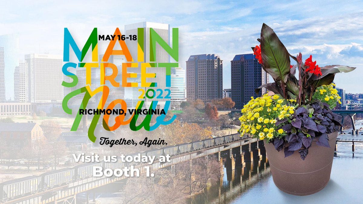 Last day to catch EarthPlanter at the 2022 Mainstreet Conference! Find us at Booth #1 to learn about how our self-watering planters can help beautify your commercial property.

#MainStreetNow #MainStreetNow2022 #MainStreetAmerica #CommunityDevelopment #CityPlanning #Landscaping