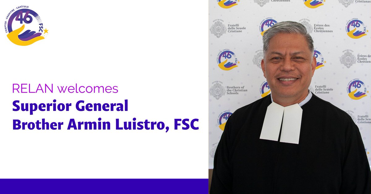 SMHSMission's tweet photo. Congratulations to Brother Armin, the new Superior General of the Brothers!  As we continue to live our Lasallian educational mission at @SanMiguelHS , we are blessed by the leadership of Brother and the new General Council that will be selected. #Lasallian https://t.co/Kq13Ja8vFc