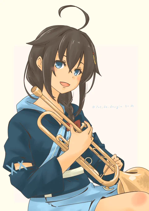 時雨進水日㊗️残り1時間のしぐラッシュ✨
#艦これ 