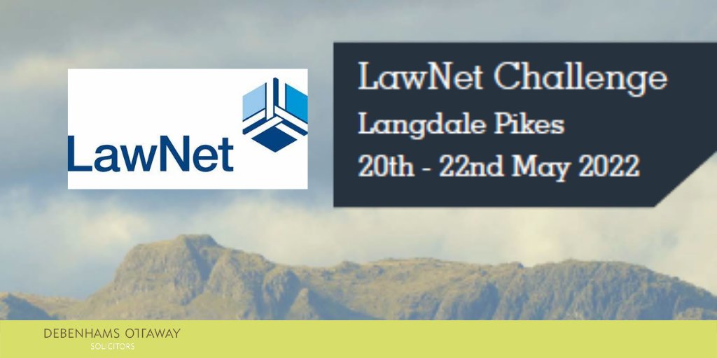 Good luck for our team Barry Griffin, Olivia Harris, Annabel Andreou, Stuart Harries and Andrew Yates taking part in the <a href="/LawNetUK/">LawNet</a> Challenge 2022 at Langdale Pikes later this week, a great opportunity for us to #network with other LawNet members.