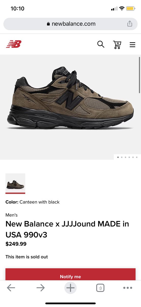 j0tapel0ta's tweet photo. @Kjahi2 @BGrove916 @newbalance I was just as surprised. #1967 in line but got through at 10:07 https://t.co/5HVaJ4x6mN