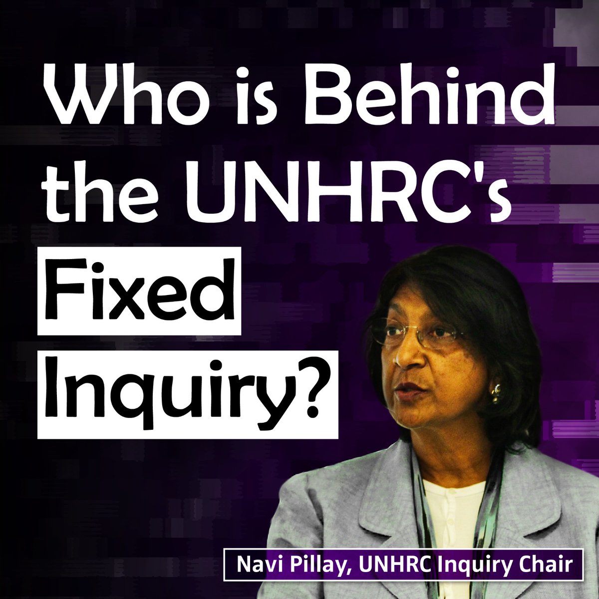 Meet anti-Israel and anti-Semitic Navi Pillay who also heads the UN 'inquiry' into Israel's operation 'Guardian of the Walls'.

Next month they plan to release their 'shocking findings'. (Act surprised ok?)

#FixedInquiry