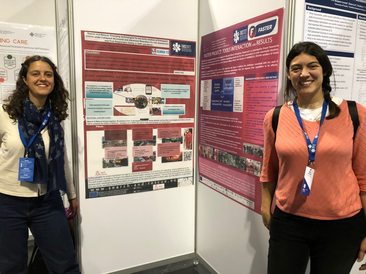 We were present at #EMS2022 Congress in Glasgow earlier this month! Very interesting and useful platform for exchanging on #innovations for #medical #emergency services and a great occasion to show some of our work! @SUMMA112madrid @European_EMS