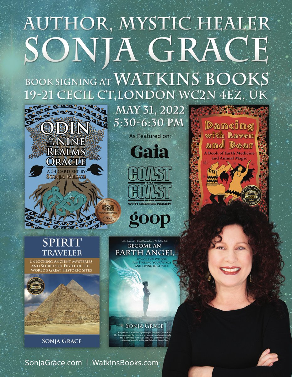 Elaine Harrison (@t0dayistheday) on Twitter photo <a href="/InnerTraditions/">Inner Traditions</a> author, Mystic Healer <a href="/sonjagraceguide/">Sonja Grace</a> at the fabulous <a href="/watkinsbooks/">Watkins Books</a> May 31st, 17.30-18.30! #books #Healer #london #SPIRITUAL #mystic #gaiatv #Angels <a href="/InnerTraditions/">Inner Traditions</a> author, Mystic Healer <a href="/sonjagraceguide/">Sonja Grace</a> at the fabulous <a href="/watkinsbooks/">Watkins Books</a> May 31st, 17.30-18.30! #books #Healer #london #SPIRITUAL #mystic #gaiatv #Angels