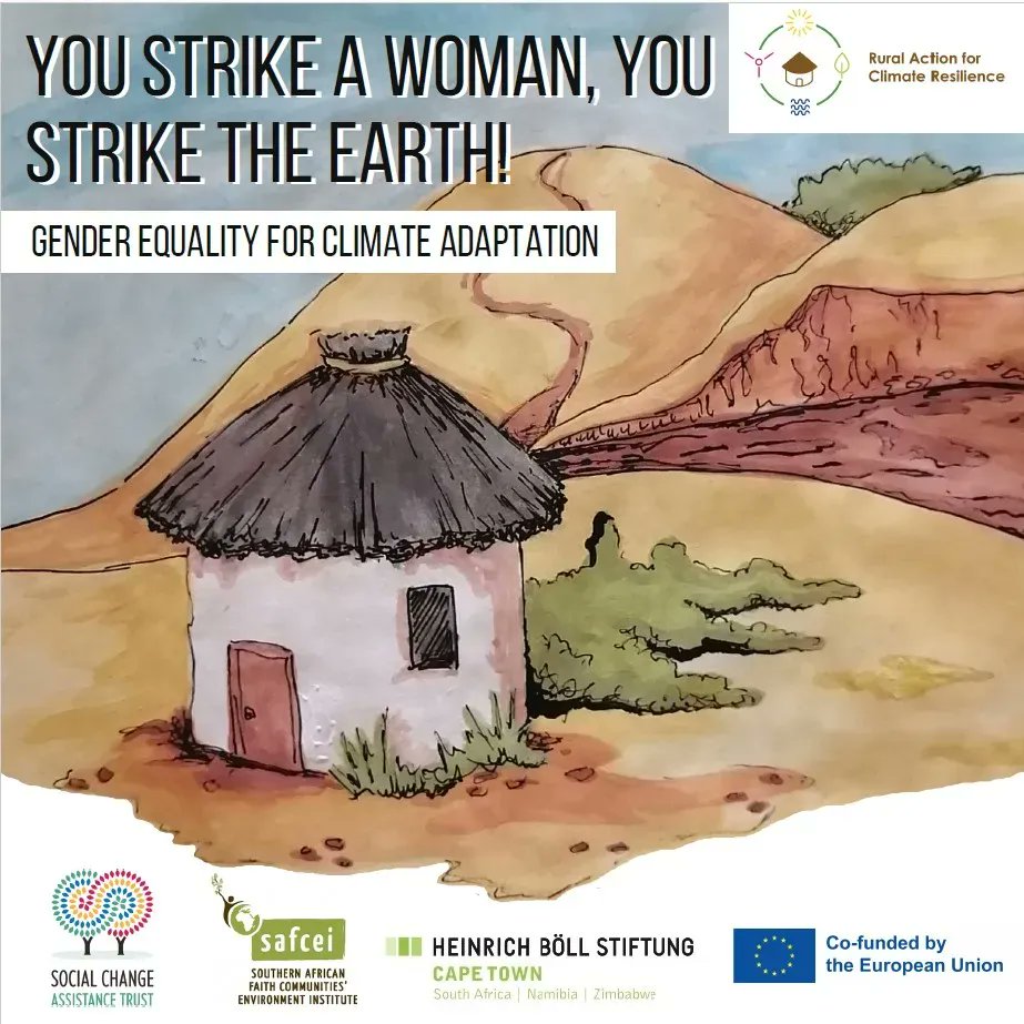 SAFCEI's tweet photo. Our RACR project produced its first #populareducation booklet which explores the connection between #climateandgender. #climateresilience #ruralvoices #climateaction #climatechange #ruralactionforclimateresilience https://t.co/SSHEWwjnQJ