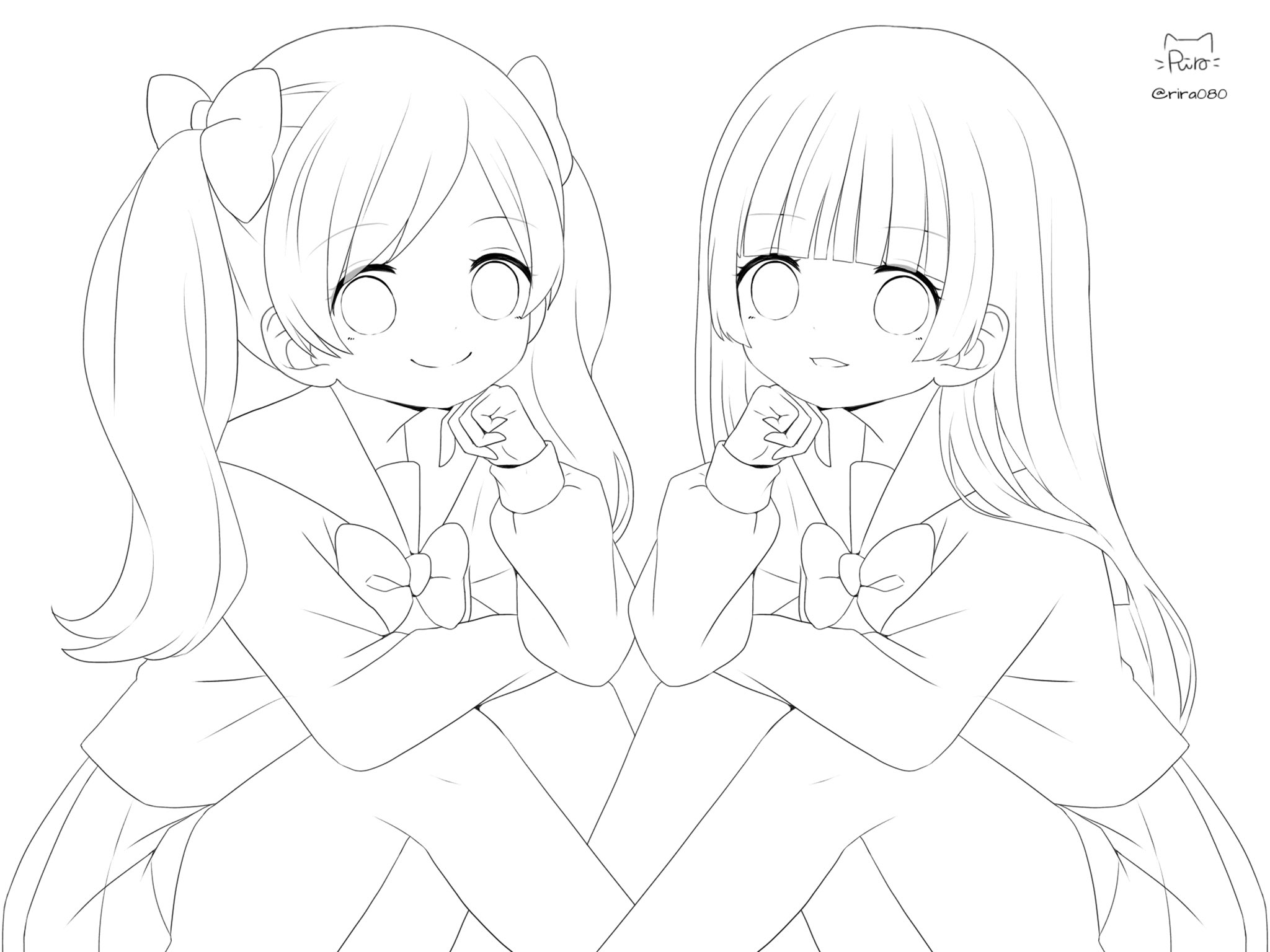 Rira フリー線画配布してる人 こちらもどうぞ Riraの線画 フリー線画 T Co Warsuravhc Twitter