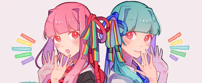 茜ちゃん葵ちゃんの声でお話しできるそうです!(Seiren Voiceの琴葉姉妹の絵を描かせていただきました) https://t.co/1YdRYdpH7U 