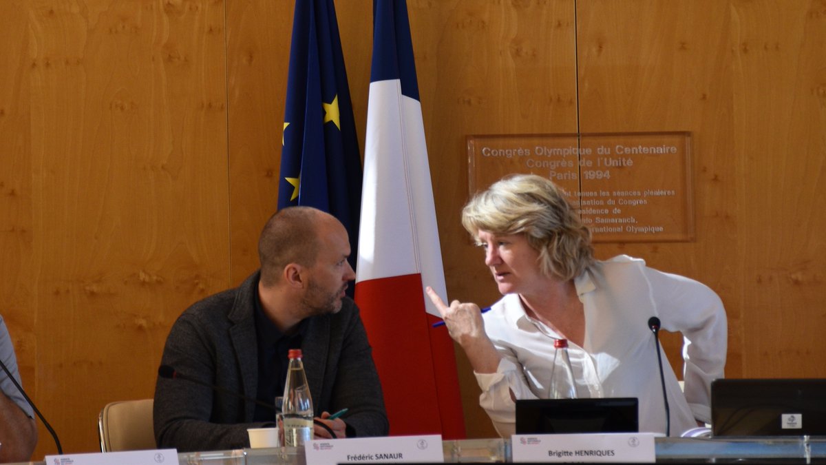FranceOlympique's tweet photo. #Séminaire de travail CNOSF x ANS à la Maison du Sport 🇫🇷 ce matin, avec notamment @BrigitHenriques, présidente #CNOSF, @SanaurFrederic et Claude Onesta pour l'@Agence_du_Sport. Objectifs : partager les feuilles de route et travailler à des synergies communes et complémentaires. https://t.co/X8I71DRbmM