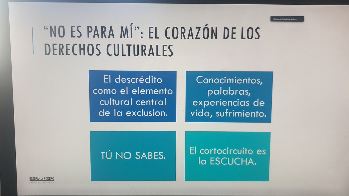 Cultura Inclusiva i Arts Comunitàries organitzada per l' @sdeicec I @comuArt_bcn té com objectiu debatre quines condicions son necessàries perquè la inclusió sigui possible i què podem fer perquè tothom es senti interpel·lat. 
#ArtsInclusives #SomImpuls Ara @EstefaniaRodero 👏👌🏻