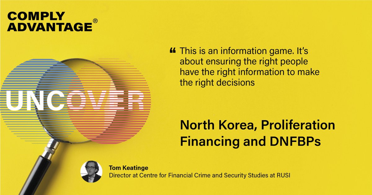 🚨 New episode! We chat with <a href="/keatingetom/">Tom Keatinge</a> and <a href="/SashaErskine/">Sasha</a> from <a href="/RUSI_org/">RUSI</a> about North Korea, proliferation financing, DNFBPs... and sanctions evasion. 

Listen now 👇
Apple Podcasts: okt.to/JI9V8l
Spotify: okt.to/hTvWQy