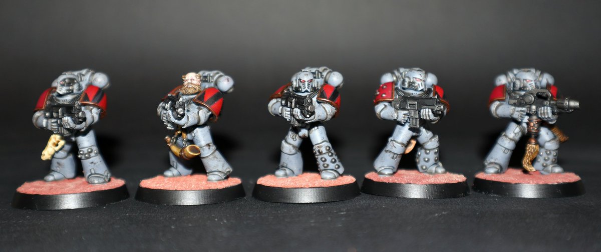 GoatingFaint's tweet photo. Something different.

Well, they were my first army.

#PaintingWarhammer 
#SpaceWolves https://t.co/wyByjPfdx5