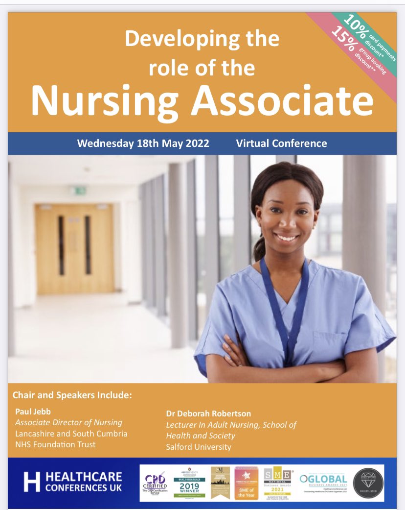sgw105's tweet photo. Attending the virtual conference on developing the role of the Nursing Associate #nursingassociate @HCUK_Clare https://t.co/e40Kxv5yfK