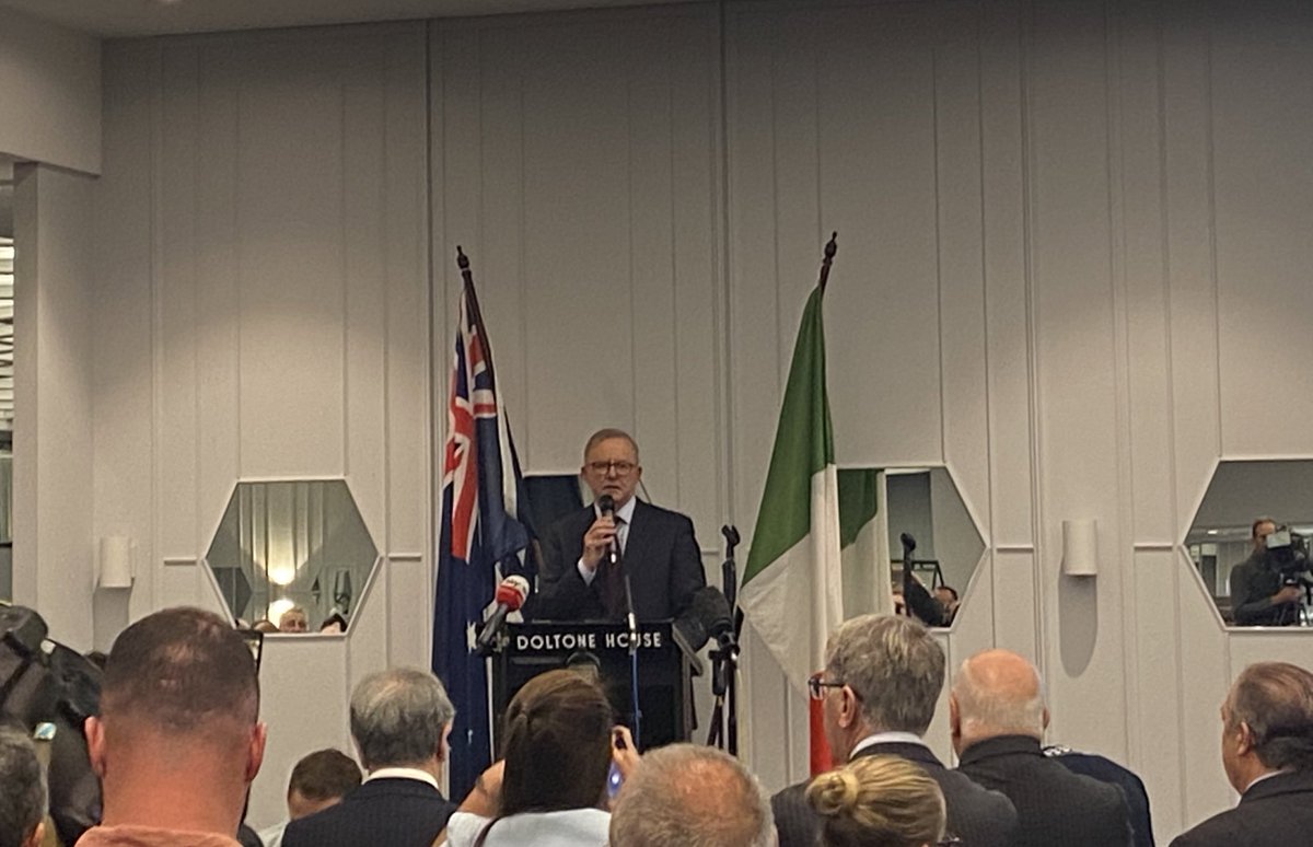 Anthony Albanese at an Italian cultural event in Sydney:

“people my age in this room will know that at school, people made fun of your name. My opponents think it's still OK to make fun of someone's name in their advertising. And that is a matter for them to consider”