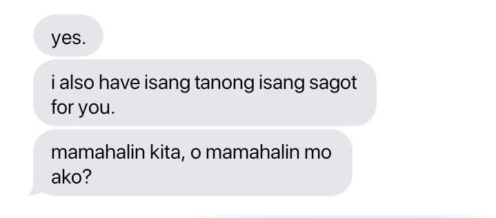 isang tanong, isang sagot,
a jeonglix mini au.