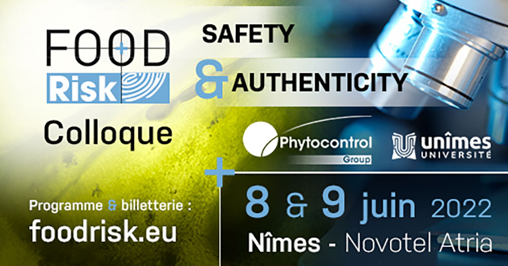 Sécurité alimentaire : #FOODRisk tient sa deuxième édition en juin 2022￼, organisée par <a href="/Phytocontrol/">Phytocontrol</a> et <a href="/unimesfr/">Nîmes Université</a>
foodmagazine.ma/?p=5903  
#agroalimentaire #securitealimentaire  #authenticite #tracabilite #maitrisedesrisques