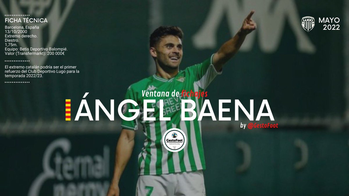 GestoFoot's tweet photo. ÁNGEL BAENA, UNA CHISPA PARA EL LUGO

En los últimos días se anunciado en la prensa el interés del Lugo en el futbolista catalán del Betis Deportivo.

Un atacante que pese al mal resultado colectivo ha brillado y mostrado potencial a futuro.

En este hilo desgranaré su juego: https://t.co/QlTvNOLbIW
