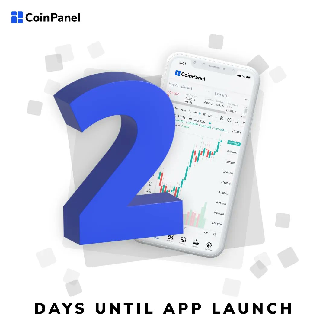 coin_panel's tweet photo. It's official! 
The CoinPanel mobile app will be available to download this Friday 20th May!

Just 2 days to go ⚡️
#applaunch #applaunchingsoon #cryptotrading #cryptotradingpro #MobileApp #cryptocurrency #cryptonews https://t.co/1jMe74k6zo