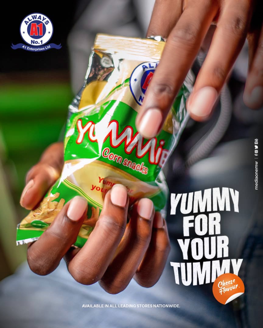 LtdRab's tweet photo. A treat you can trust! Yummy for your Tummy!
#yummiesA1 #cornsnack #A1 #Rabprocessors #rabproccesors #malawi #mediaonemw https://t.co/b8wqbmwHEp