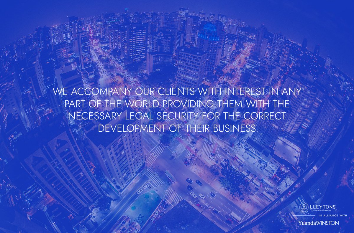 LleytonsLawFirm's tweet photo. We offer a global legal service. We provide comprehensive advice to our clients wherever their interests lie. We are a global firm with a local face.

Find out our website: https://t.co/78A4eY57h4 https://t.co/k6ZQU2yVKw