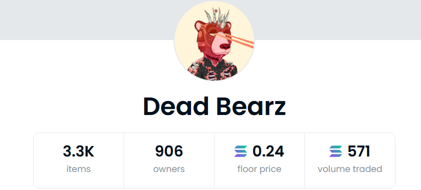 crypt0bank's tweet photo. Damn #DEADBEARZ are pumping https://t.co/W3kmzWEbY2 @DeadBearz_ https://t.co/iwbeim2SWd