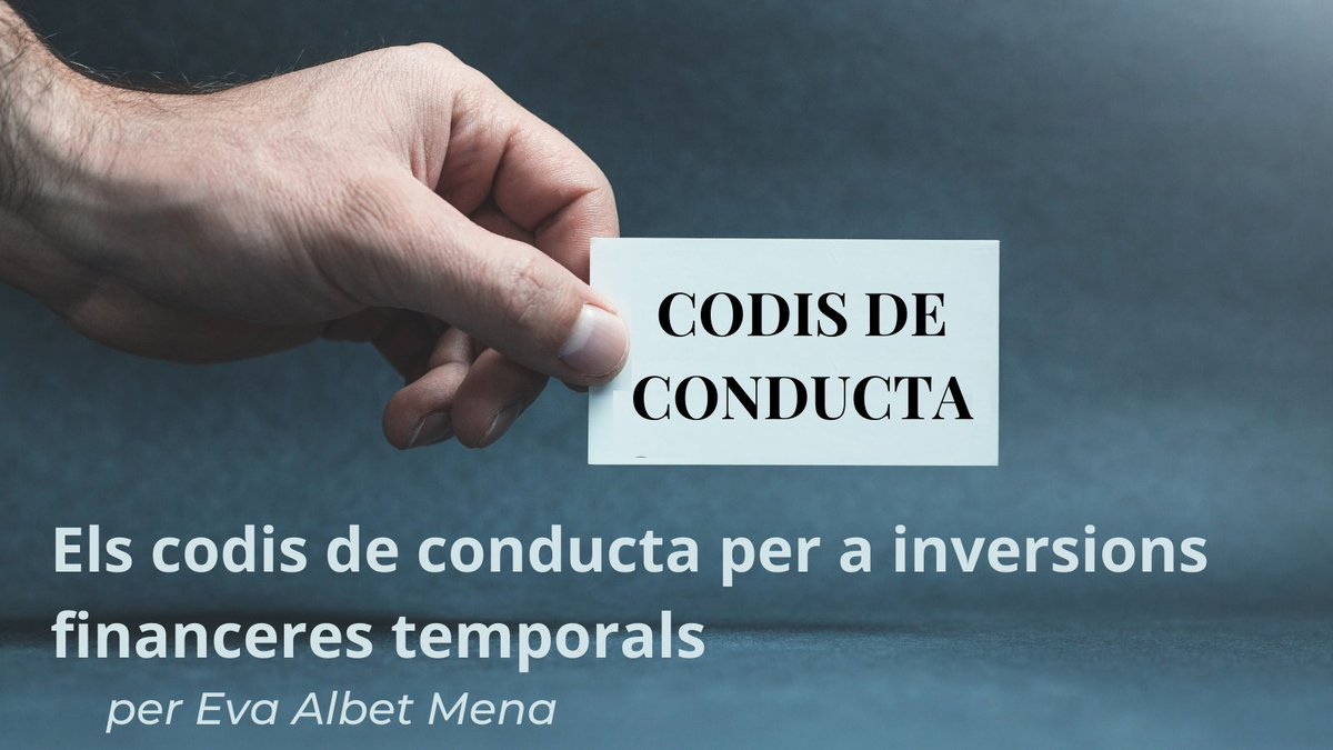 RiusConsultors's tweet photo. ❓Quins codis de conducta han d'aplicar les fundacions?
✅S'ha de complir la normativa vigent per evitar riscos, la pèrdua de beneficis fiscals o subvencions via #EvaAlbet de @RiusConsultors a https://t.co/Gi9Sns6f41
#beneficisfiscals #fundacions #CNMV #codiconducta https://t.co/jESXfyDBe7