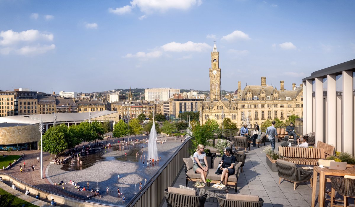 From the Grade I Listed grandeur of the City Hall to the flamboyant music hall structure of the Alhambra, the views from the expansive roof terrace across Centenary Square will take in the architectural icons of the city
#OneCityPark #AllForOneCityPark #Bradford #Bradforddistrict