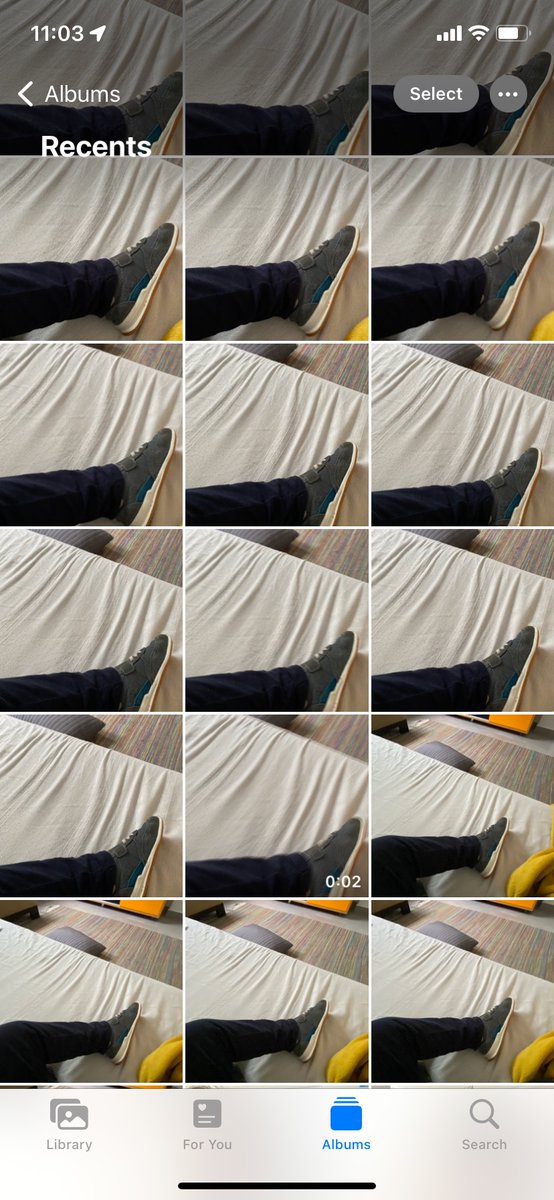 Houeida's tweet photo. @kaisrourou @Apple @Nintendo Oops, he did it again ! I deleted a hundred shots of his leg a couple of days ago🤣 https://t.co/Sp05QBQJs8