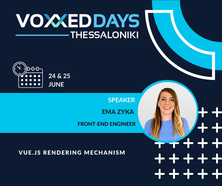 Voxxed Thessaloniki (@voxxed_thess) on Twitter photo <a href="/emazyka/">Ema Zyka</a> we are very happy to have you to our team of #Speakers! Ema is a front-end #engineer at <a href="/camelotls/">Camelot Lottery Solutions</a> and a proud co-organizer of the <a href="/VueJSAthens/">VueJS Athens</a>.
Learn more about our amazing Speakers & Schedule 👇 voxxeddays.com/thessaloniki/
#vdthess #vthess2022 #thessaloniki #techevents <a href="/emazyka/">Ema Zyka</a> we are very happy to have you to our team of #Speakers! Ema is a front-end #engineer at <a href="/camelotls/">Camelot Lottery Solutions</a> and a proud co-organizer of the <a href="/VueJSAthens/">VueJS Athens</a>.
Learn more about our amazing Speakers & Schedule 👇 voxxeddays.com/thessaloniki/
#vdthess #vthess2022 #thessaloniki #techevents