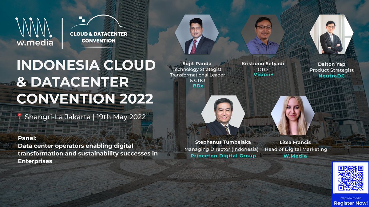 A power-packed panel tomorrow at W.Media's IDCDC 2022 featuring BDx's very own Sujit Panda. As Indonesia's digital ambitions rise, DC operators clamber to meet its needs, keeping sustainability in mind. And BDx has a lot to say! So don't miss out on the action.