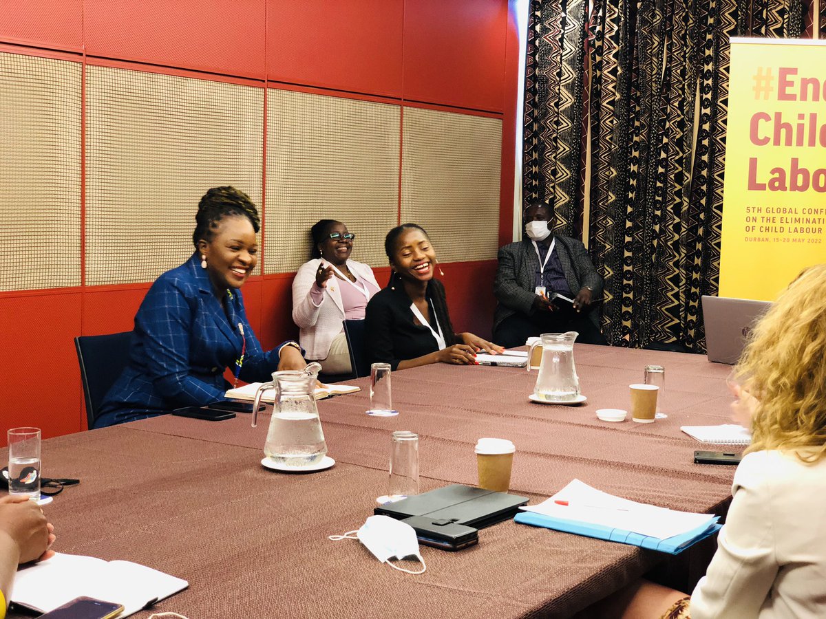 Minister of Labour and the Malawi delegation are having a meeting with the delegation from Netherlands to discuss issues around implementation of the  Accelerating the Elimination of Child Labour in Supply Chains in Africa (ACCEL Africa) Project in Malawi.