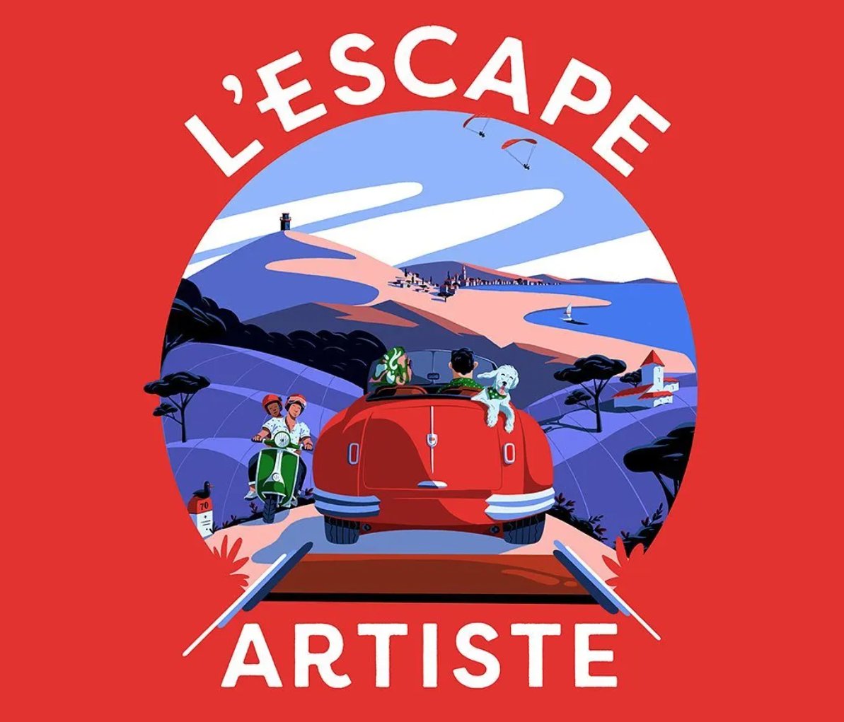 Quand <a href="/PaulSirand/">Paul Sirand</a> nous donne envie de prendre le Shuttle 🥰... Yes !!!  
#illustration #holidays  #drawings