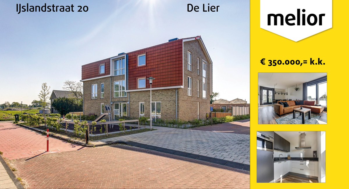 #Nieuw in de #verkoop IJslandstraat 20 De Lier!
Een heerlijk, gelijkvloers appartement, in een kleinschalig, modern complex. Gelegen op de 1e etage, is modern afgewerkt, 2 goede slaapkamers en een zonnig balkon, in de rustige woonwijk "Hof van Vreeburch".
melior.nl/aanbod/woninga…