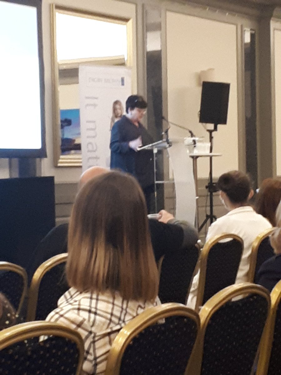 The inspiring Sheena McDonald at the Glasgow Head Injury Information Day.