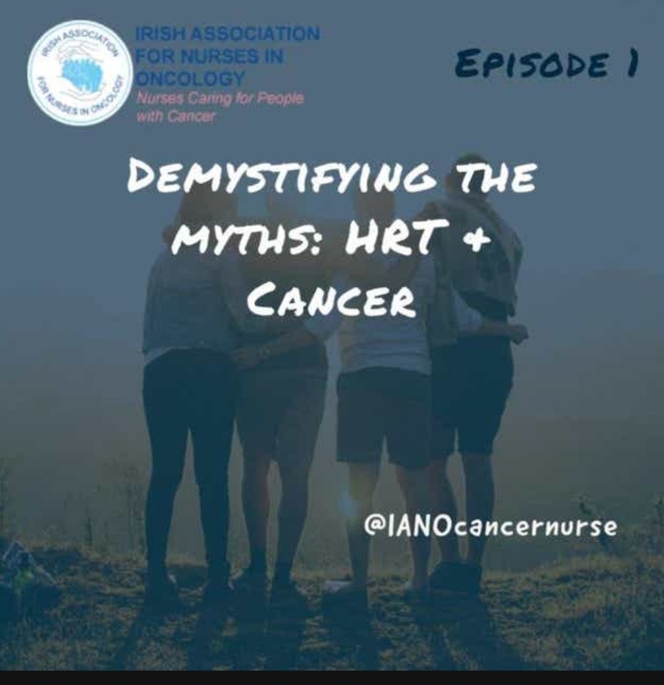 IrishCancerNurse (@ianocancernurse) on Twitter photo To coincide with theme "Supporting cancer nurses in caring for themselves and their patients" on #ecnd22go4selfcare the <a href="/IANOcancernurse/">IrishCancerNurse</a> are delighted to launch the first in a series of podcasts. Episode 1, Demystifying the myths: HRT & Cancer.
open.spotify.com/episode/3UoCFT… To coincide with theme "Supporting cancer nurses in caring for themselves and their patients" on #ecnd22go4selfcare the <a href="/IANOcancernurse/">IrishCancerNurse</a> are delighted to launch the first in a series of podcasts. Episode 1, Demystifying the myths: HRT & Cancer.
open.spotify.com/episode/3UoCFT…