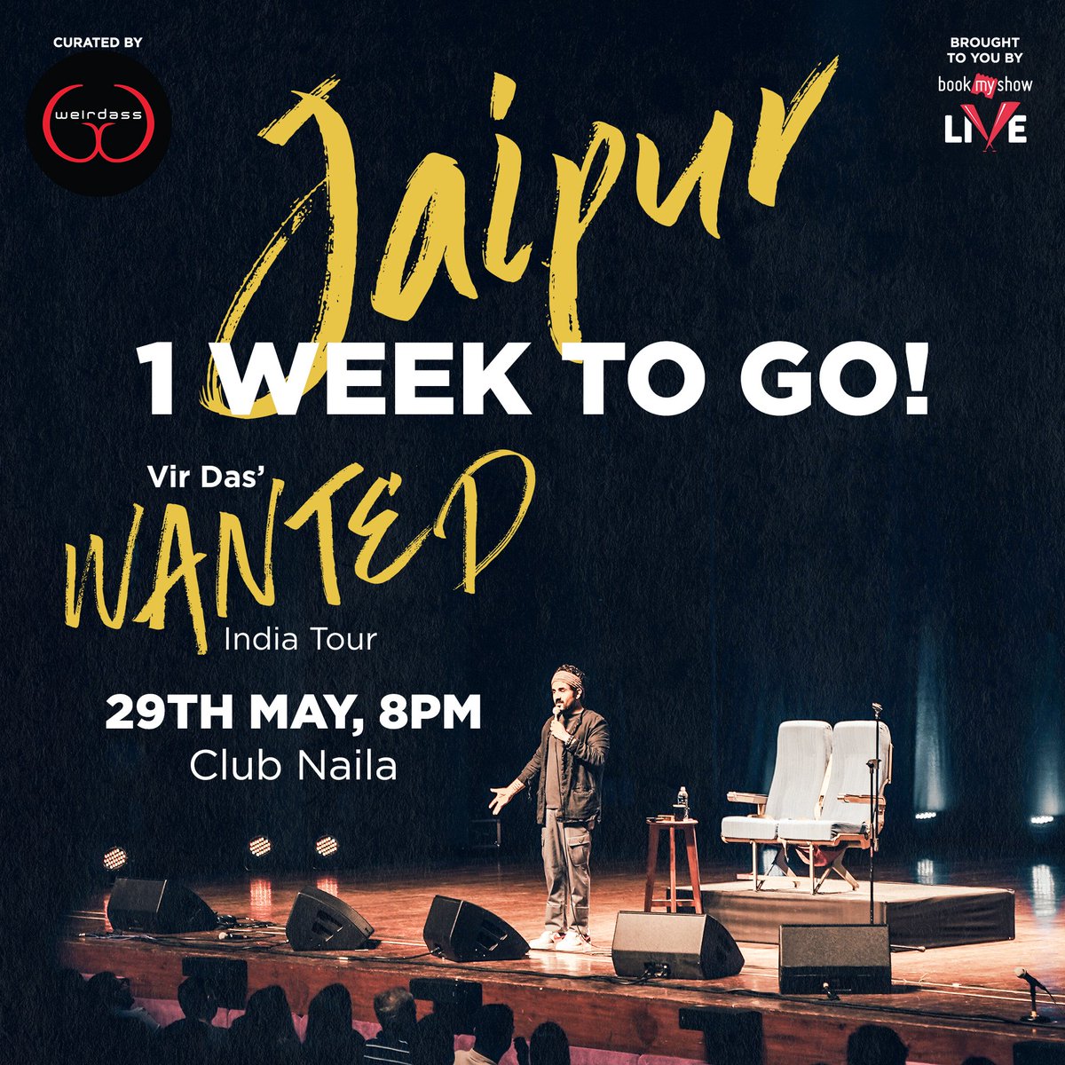 This time, next week #JAIPUR, the #WantedTour will be in your city. Tickets are still available go to BookMyShow NOW Tix: bit.ly/Wanted-Jaipur
