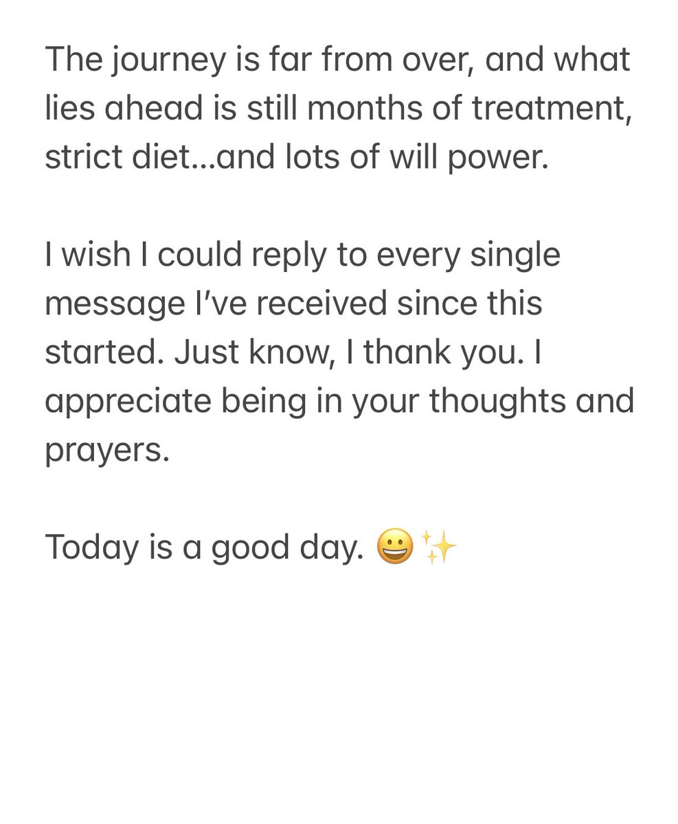 MarkPilgrimZA's tweet photo. Thank you for all the thoughts and prayers over the past 3 months. I received my scan results this morning… https://t.co/rRcWx9XLRE