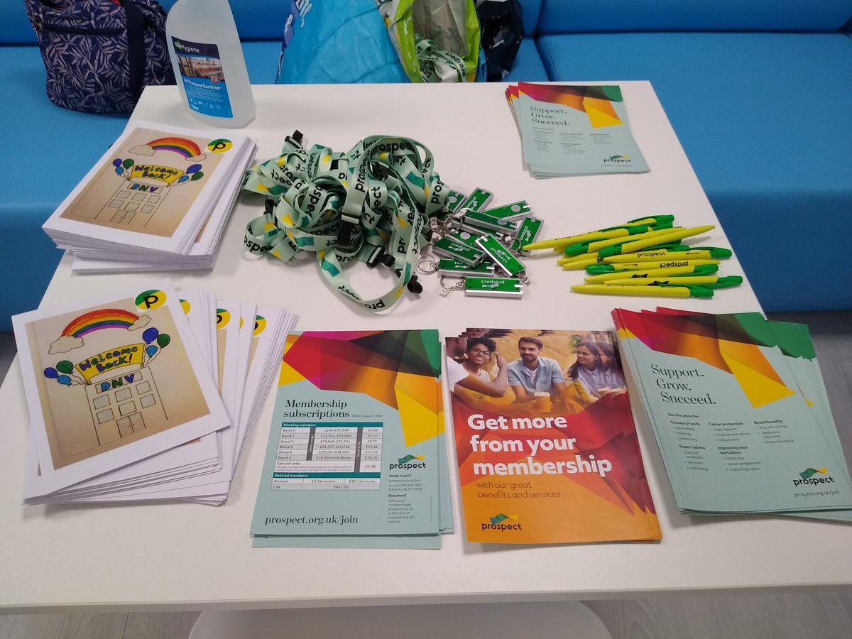 ProspectMids's tweet photo. Prospect Midlands onsite at DNV Loughborough, with our welcome back to the office cards. And we have cake! See us in the big kitchen until 2pm #joinprospect https://t.co/vNMtcnX1Wb