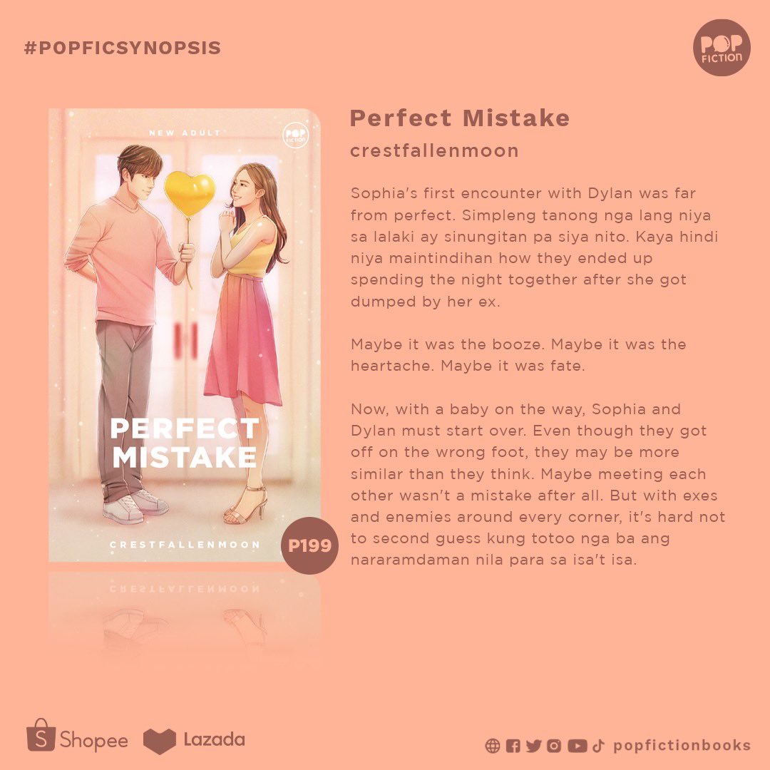 PopFictionBooks's tweet photo. Check out the #POPFICSYNOPSIS of Perfect Mistake by crestfallenmoon.

Available on
Shopee: https://t.co/tFSClibHn0
Lazada: https://t.co/2p18u4XLww https://t.co/WZ2LazjHTe